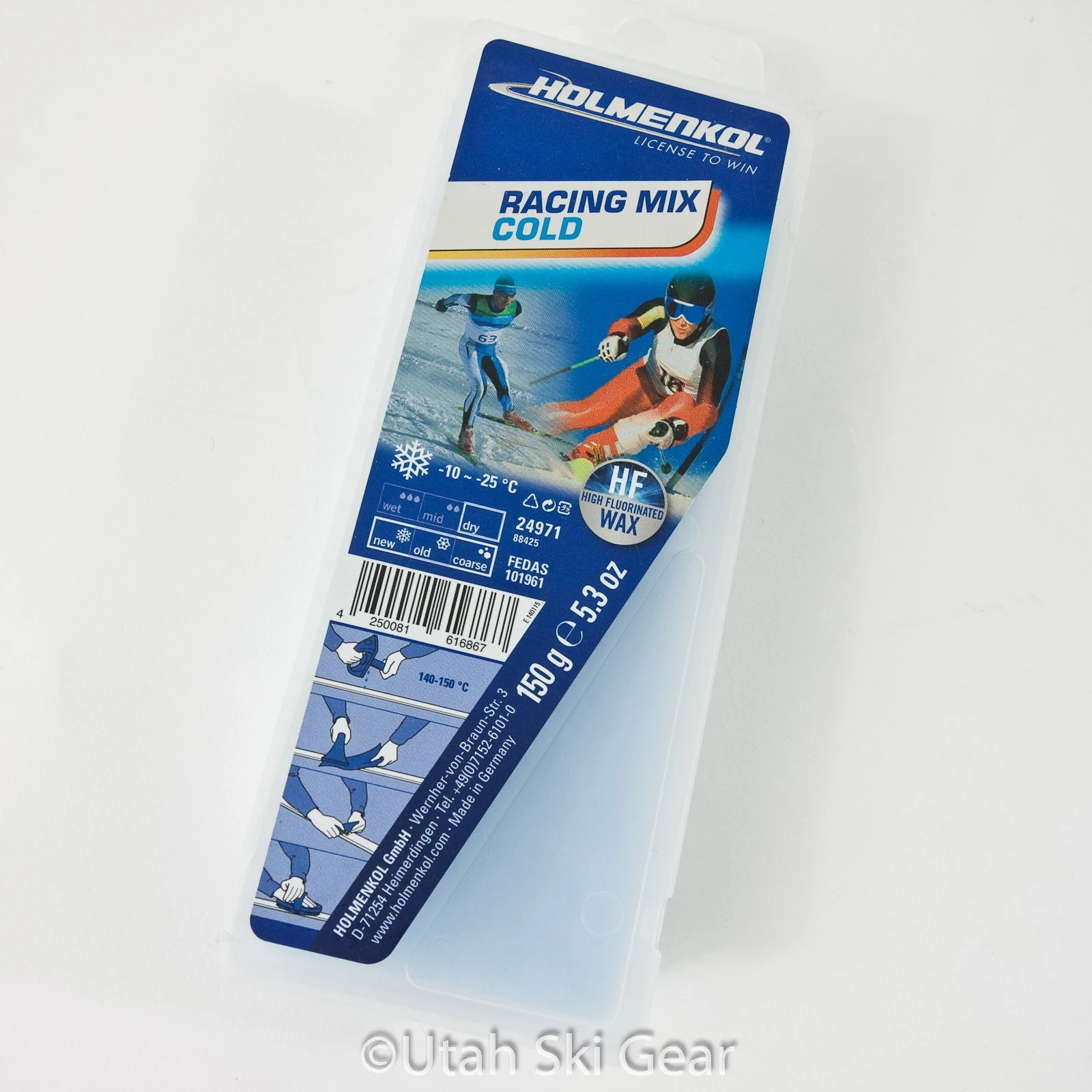 Holmenkol Racing Mix Cold Ski Wax - 150g - 24971 3 Holmenkol Racing Mix Cold Ski Wax - 150g - 24971