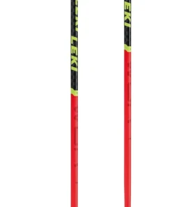 Leki WCR TBS SL 3D Aluiminum Alpine Ski Race Poles | Red