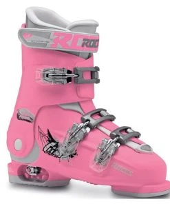 Roces IDEA Free Adjustable Youth Ski Boots | Size 22.5 - 25.5 MP -Swix Shop RocesIDEAFree22.5 25.5DeepPinkWhite scaled