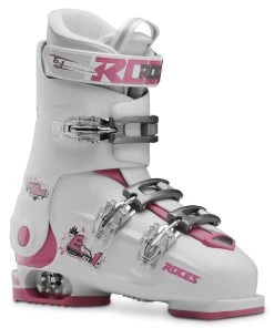 Roces IDEA Free Adjustable Youth Ski Boots | Size 22.5 - 25.5 MP -Swix Shop RocesIDEAFree22.5 25.5WhiteDeepPink scaled