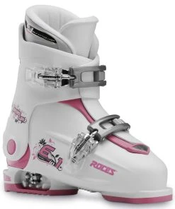 Roces IDEA Up Adjustable Youth Ski Boots | Size 19.0 - 22.0 MP -Swix Shop RocesIDEAUp19.0 22.0 WhiteDeepPink scaled
