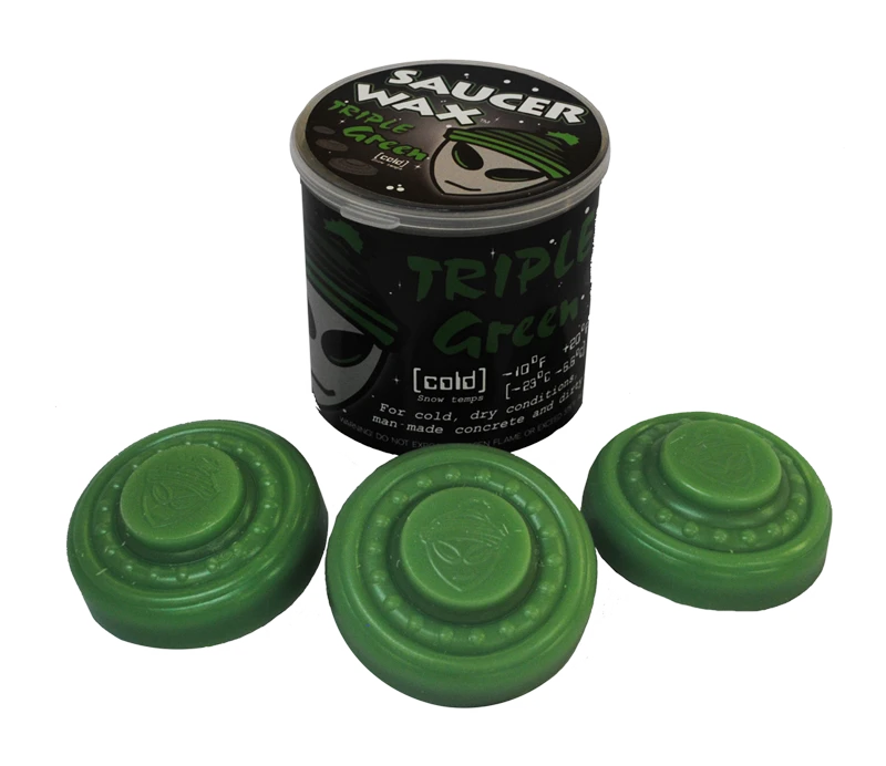 Saucer Wax Green Hot Wax - Cold Weather - 150g 3 Saucer Wax Green Hot Wax - Cold Weather - 150g