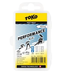 Toko Performance Ski And Snowboard Hot Wax 40g Blue - Fluoro Free