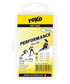 Toko Performance Ski And Snowboard Hot Wax 40g Yellow - Fluoro Free