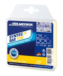 Holmenkol Fluorine Free Syntec Bar Yellow 70g Race Series