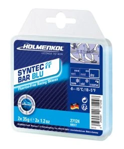 Holmenkol Fluorine Free Syntec Bar Blue 70g Race Series