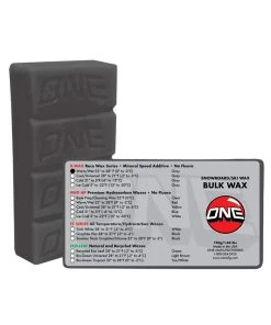 OneBall X-Wax 750g Bulk Snowboard & Ski Wax | Mineral Speed Additive (Warm/Wet)