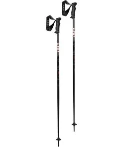 Leki QNTM Aluminum All Mountain Alpine Ski Poles | Red - DISCONTINUED
