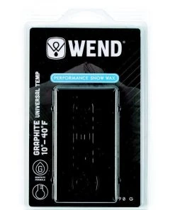 Wend NF Clamshell Wax - Non Flourinated Ski Wax - Graphite, Universal - 90g