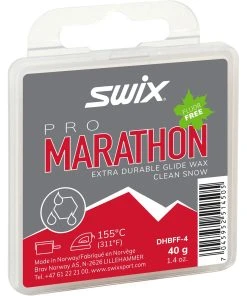 Swix Marathon Black Hot Wax Fluor Free 40g