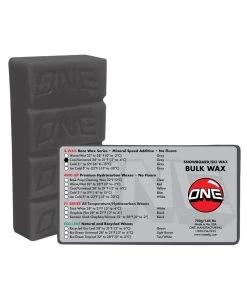 OneBall Cool/Universal X-Wax Grey Snowboard Wax - 750 Grams