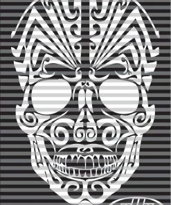 KUU Snowboard Stomp Pad Day Of The Dead Skull-Traction Pad