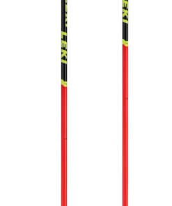 Leki Racing Kids Ski Poles Red Yellow & Black - DISCONTINUED